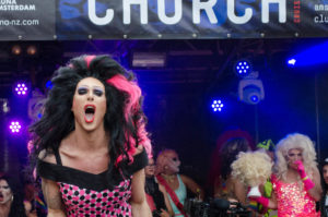 Lolo Benzina takes us to church at the 2016 Drag Queen Olympics celebrating Gay Pride in Amsterdam